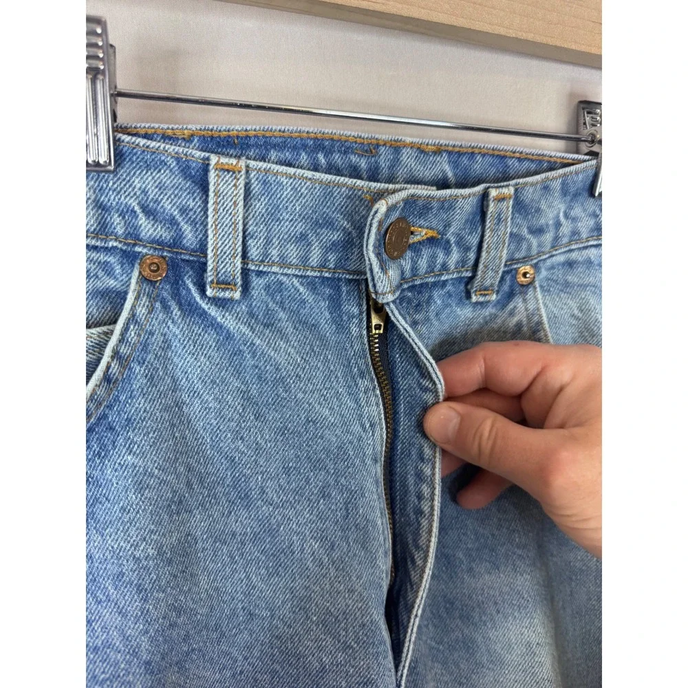 Vintage Levis 619 Orange Tab Jeans Mens fits 32X28 Light Wash Canada Denim - Picture 4 of 11